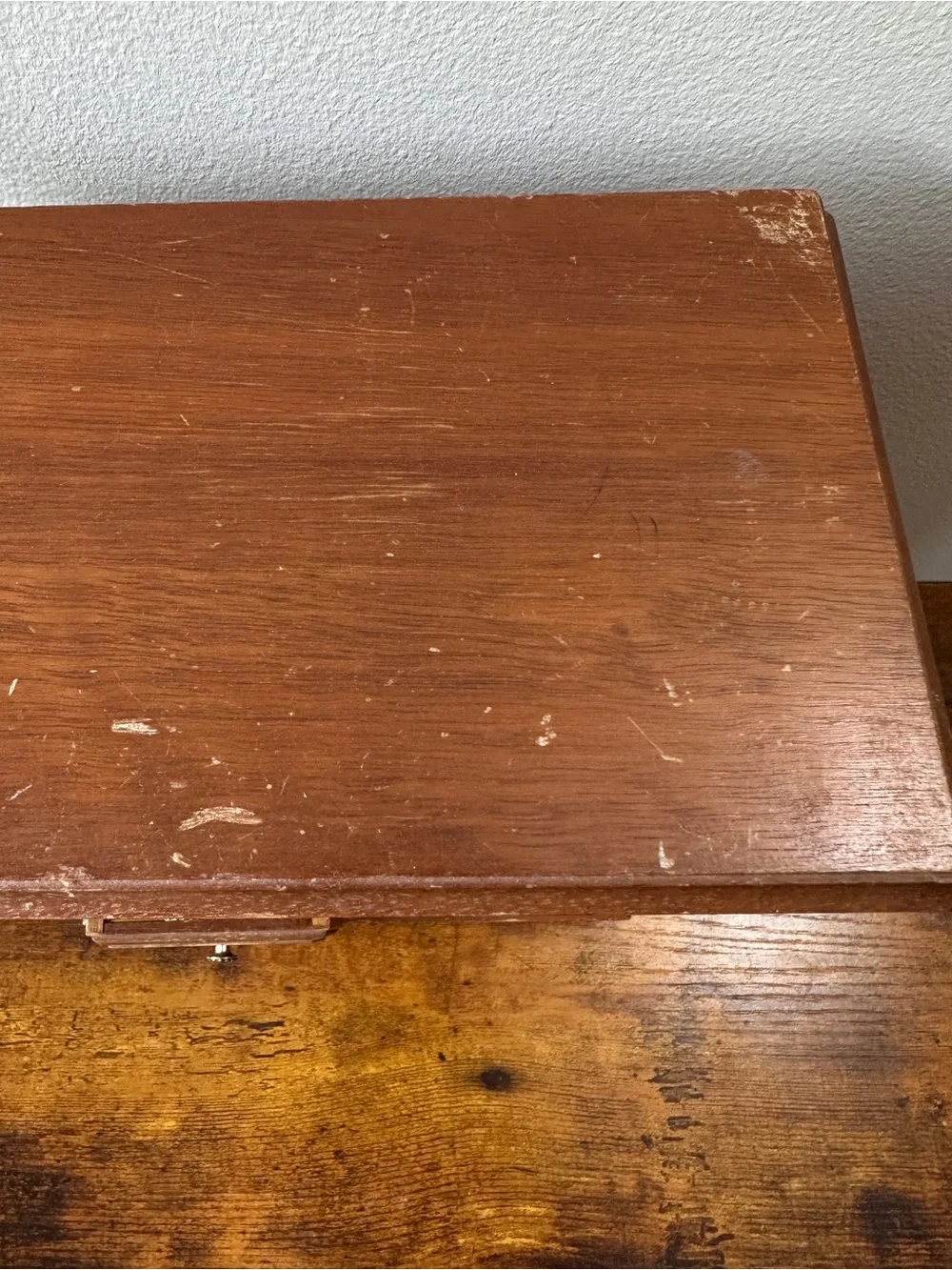 Vintage London Leather Musical Wooden Mini Armoire Jewelry Box! W5